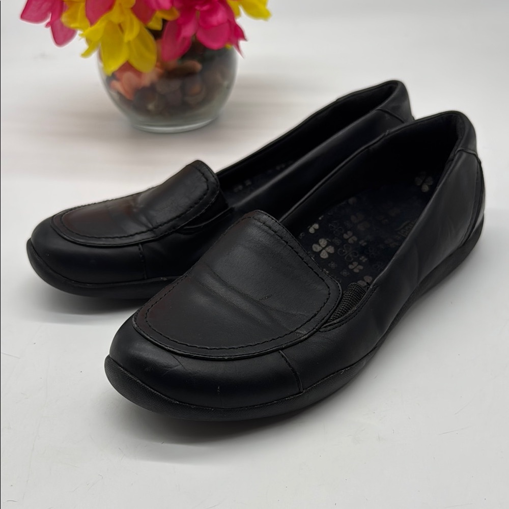Orthaheel Black Flats Comfortable Slip-On Penny Loafers Size 39 BLO7566E